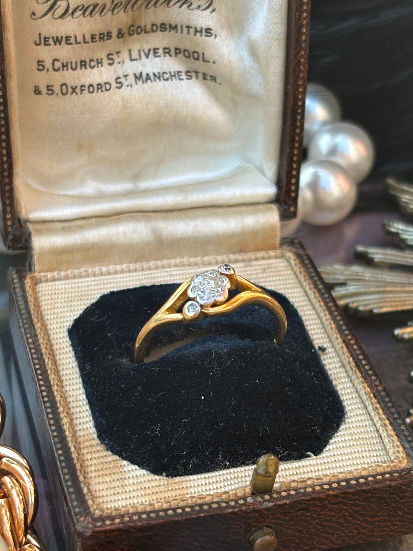 Diamond Daisy Ring