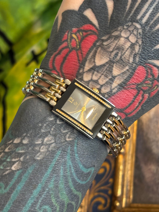 Clyde Valentini Debonair Women’s Watch Black & Gold Ladies Watch