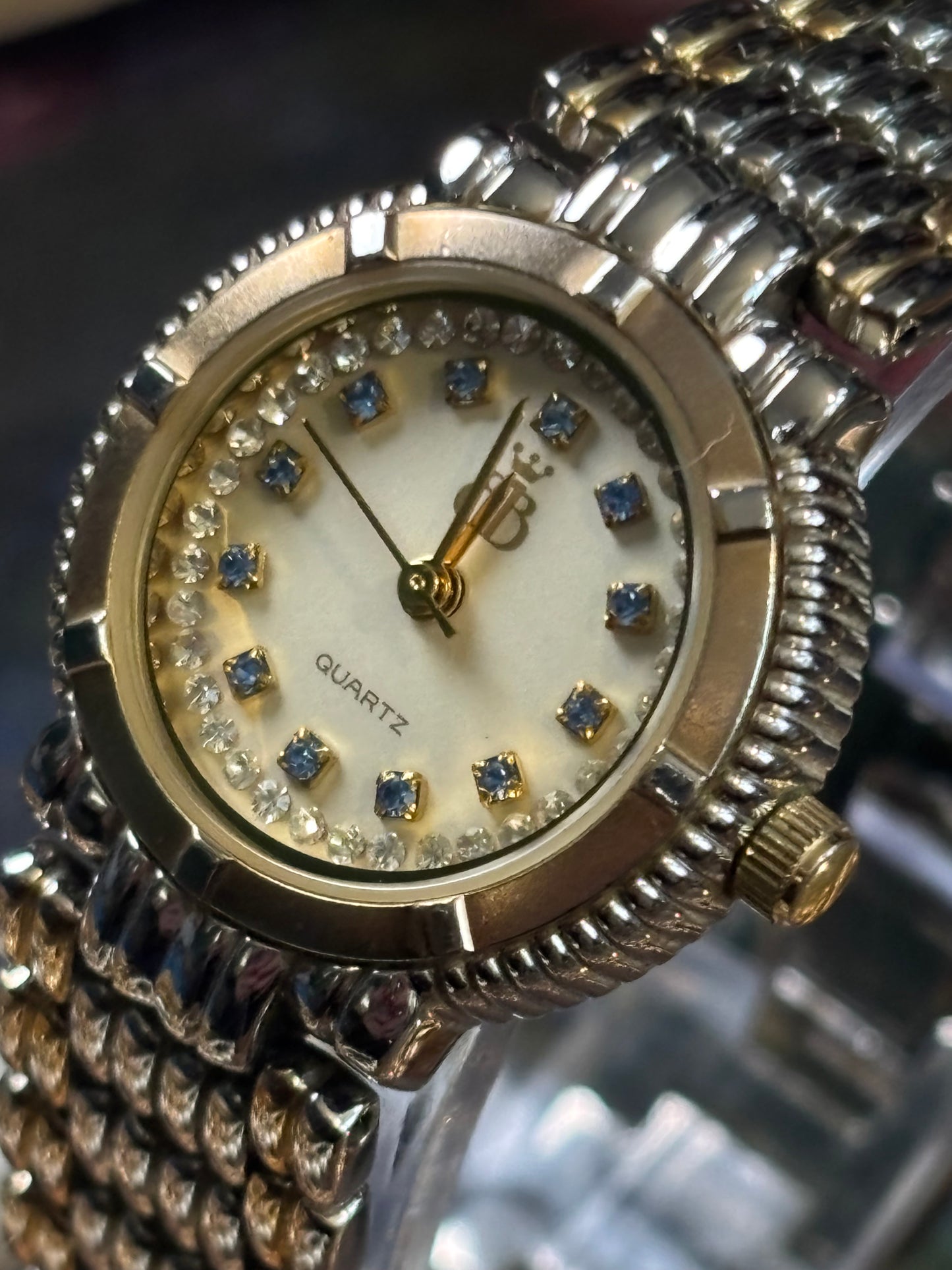 Brooks & Bentley Swarovski Sapphire Stone Ladies Watch