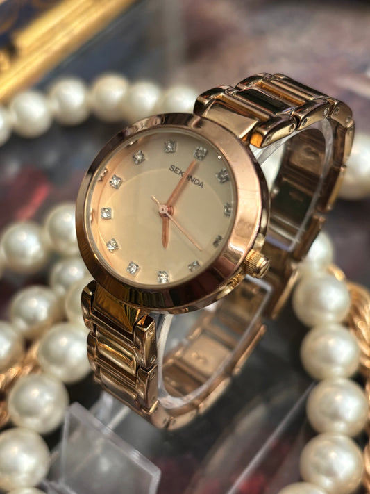 Sekonda 2066 Rose Gold Plated Ladies Watch