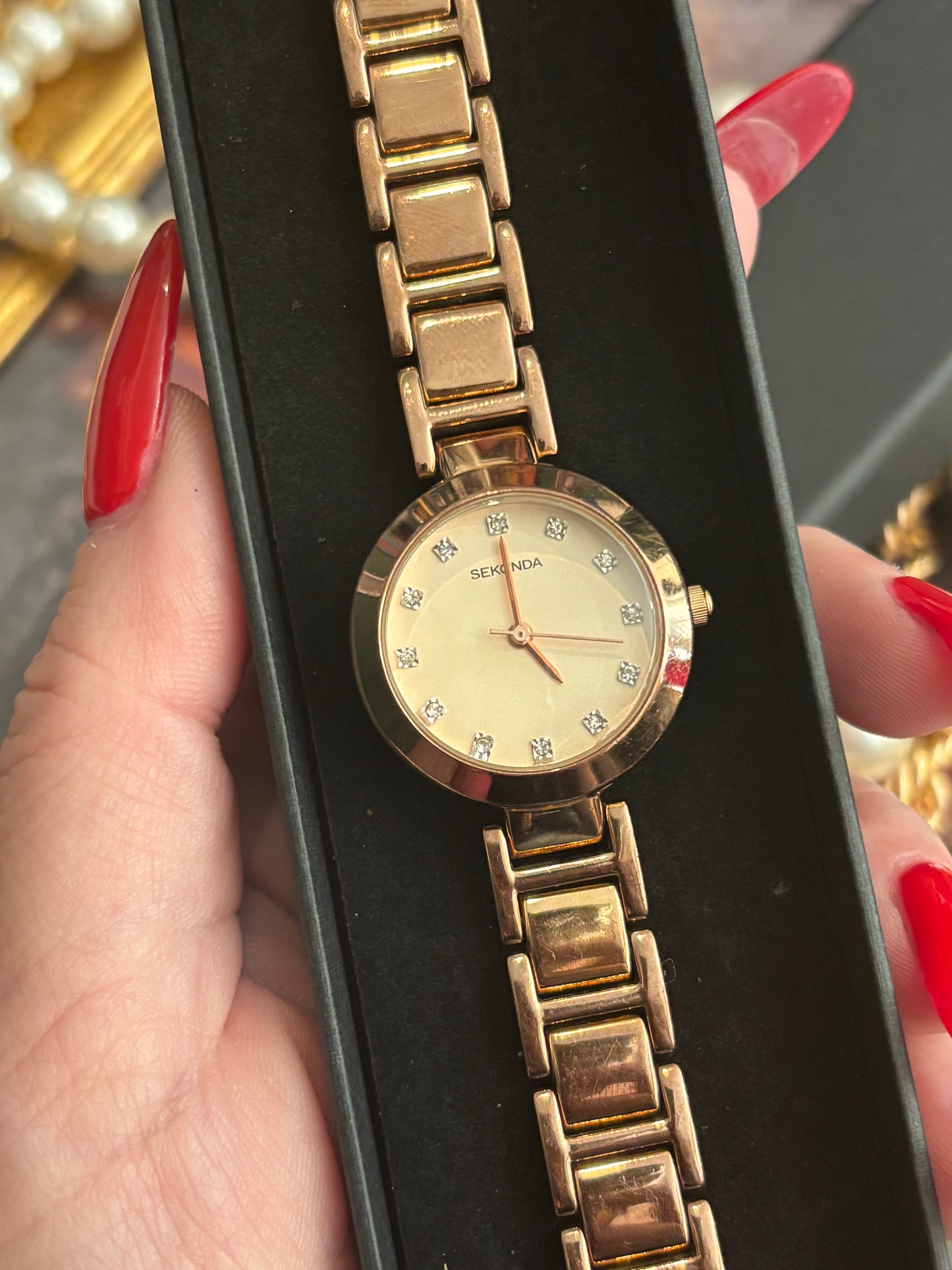 Sekonda 2066 Rose Gold Plated Ladies Watch