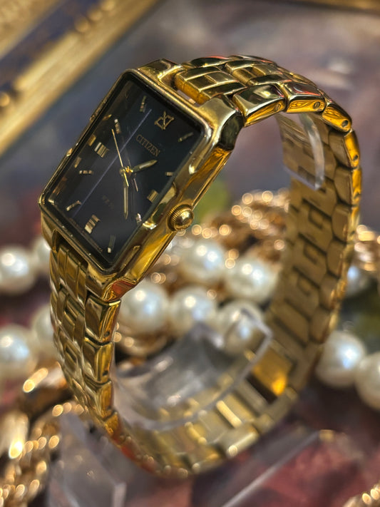 Citizen Gold Coloured Retro Watch
