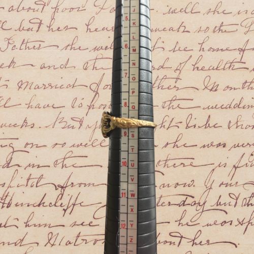 Antique Untouched Ornate Ruby & Rose-Cut Diamond Ring, 18k