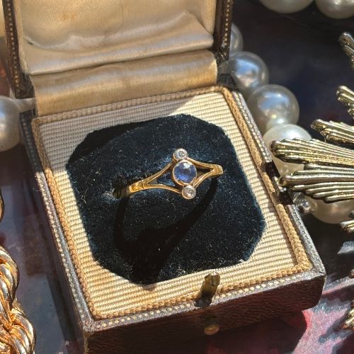 Sapphire & Diamond Ring