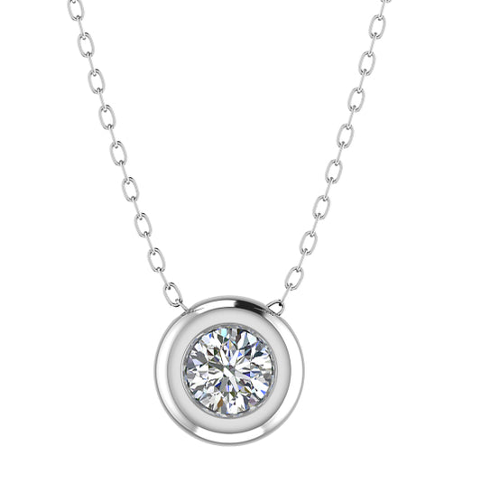 Dazzling Diamond Pendant Necklace 18ct Gold