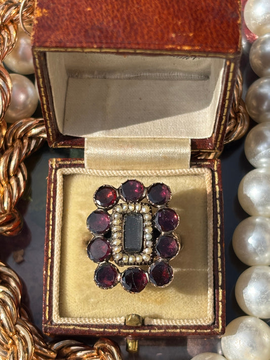 Garnet Morning Ring