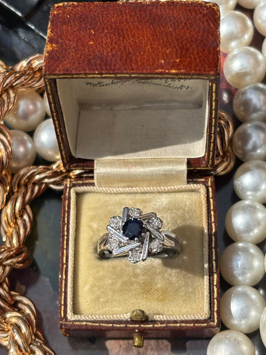 Sapphire and Diamond Ring