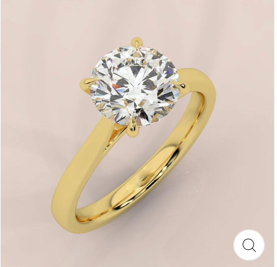 2.50CT- 4.00 CERTIFIED ROUND DIAMOND SOLITAIRE ENGAGEMENT RING