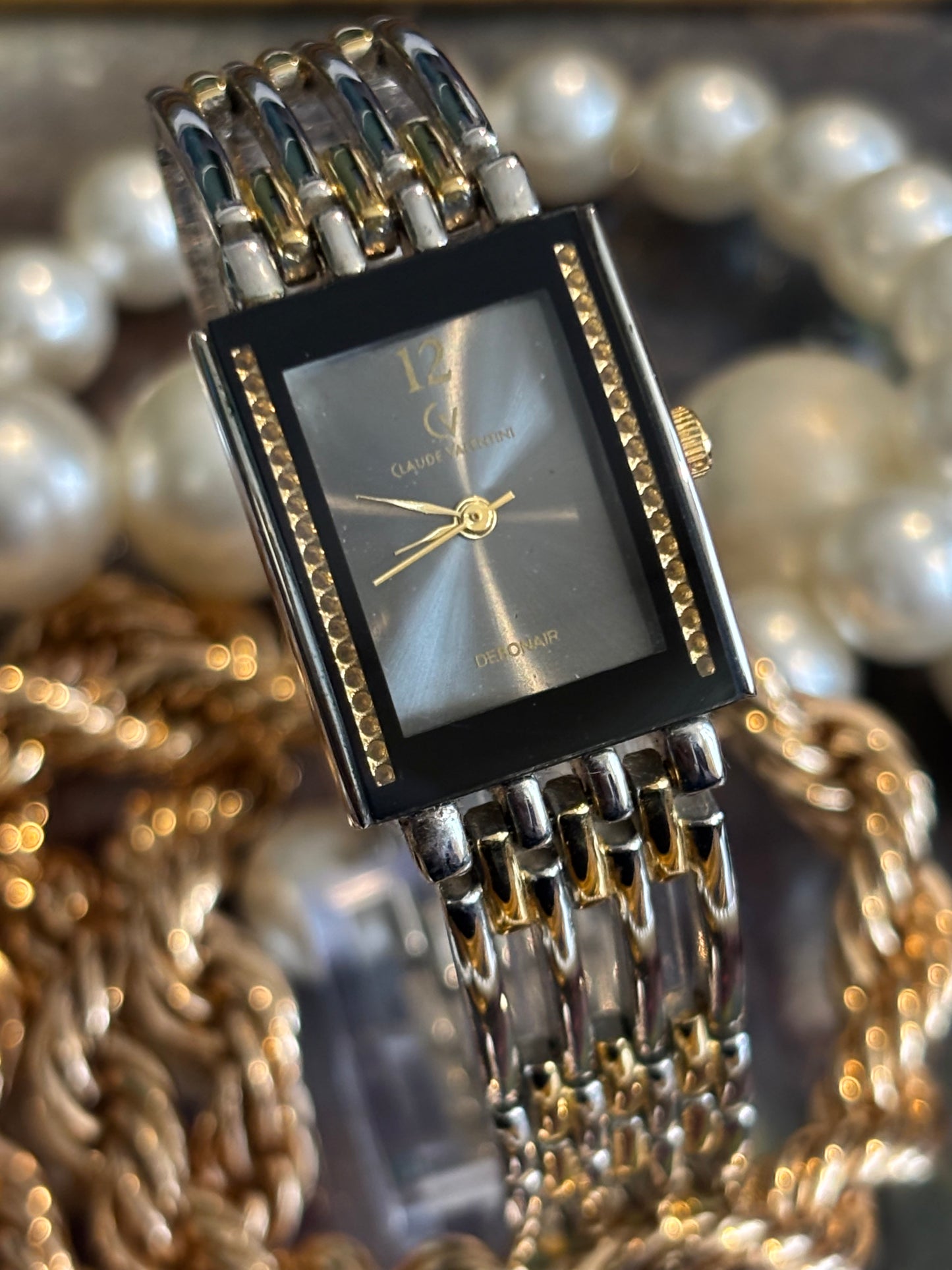Clyde Valentini Debonair Women’s Watch Black & Gold Ladies Watch