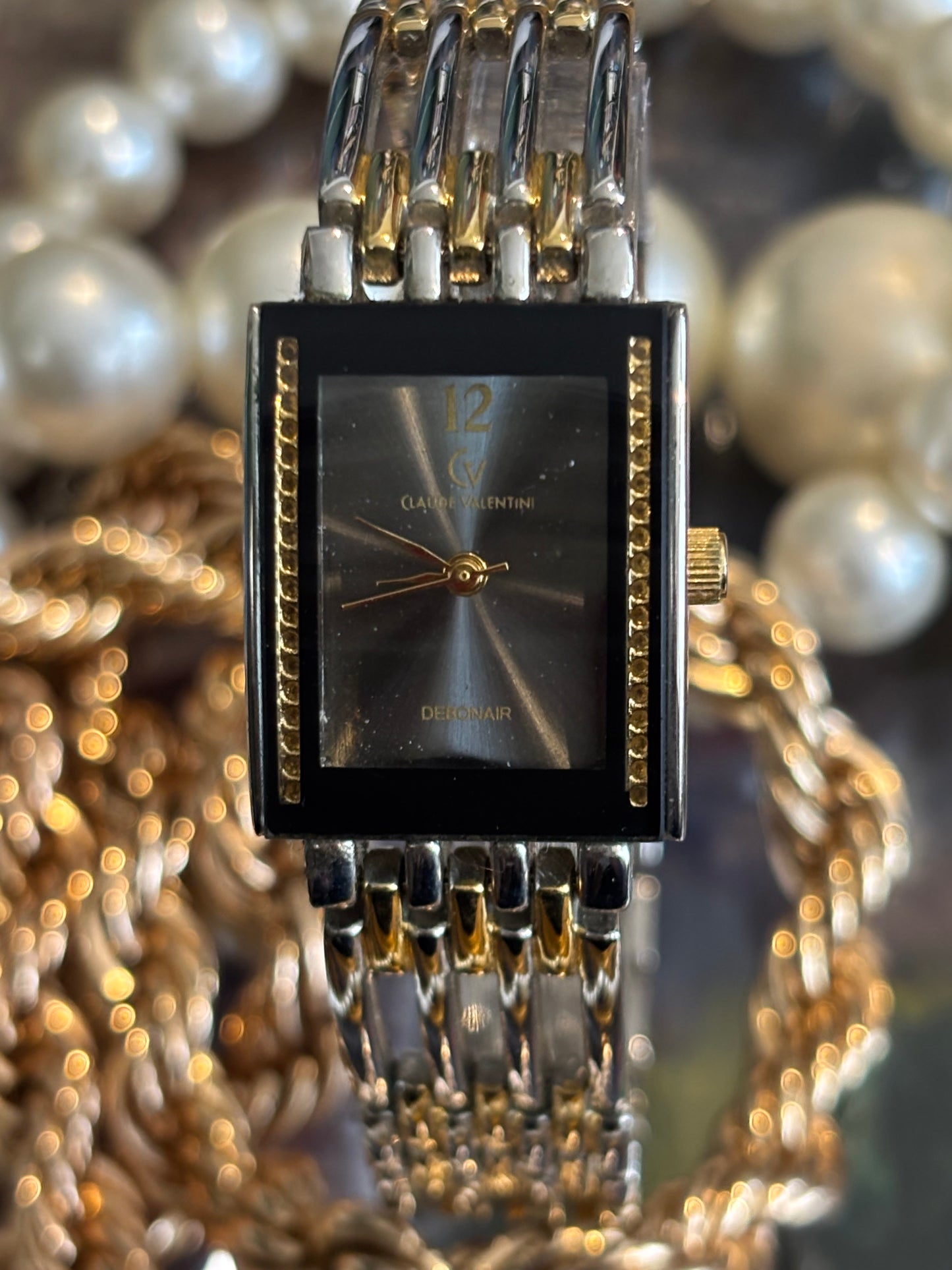 Clyde Valentini Debonair Women’s Watch Black & Gold Ladies Watch