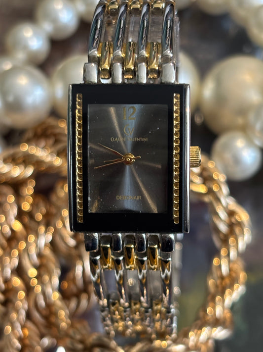 Clyde Valentini Debonair Women’s Watch Black & Gold Ladies Watch