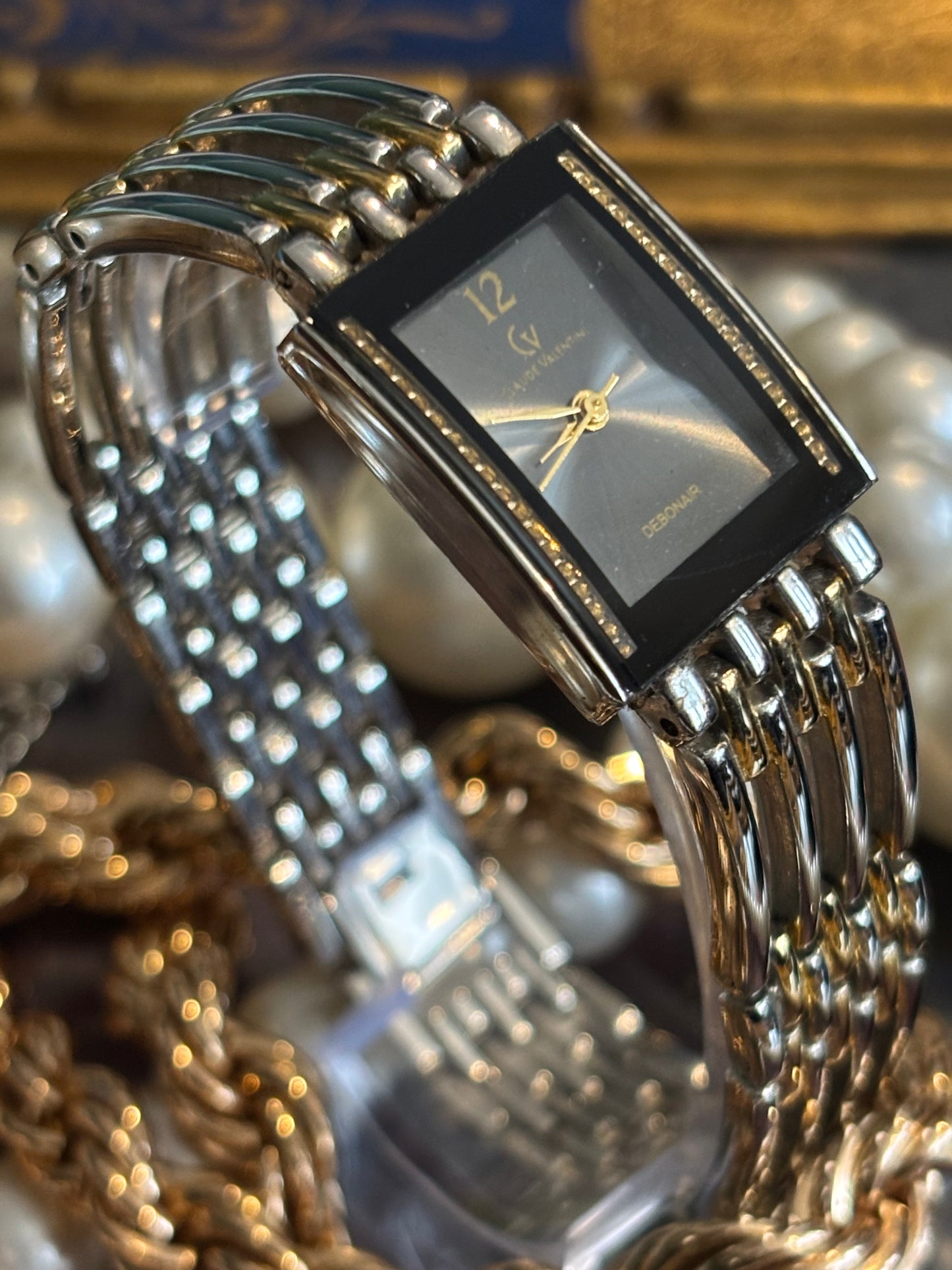 Clyde Valentini Debonair Women’s Watch Black & Gold Ladies Watch