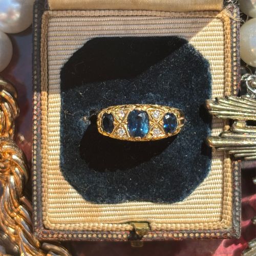 Sapphire & Diamond Ring