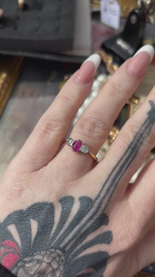 Ruby and Diamond Ring