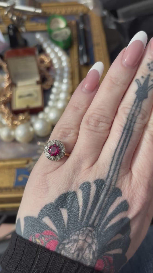 Rubylight Diamond Ring